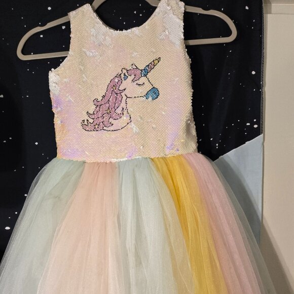 UNICORN PRINCESS DRESS • Storybook Sparkle for Every Occasion Size 7/8 - Picture 4 of 7
